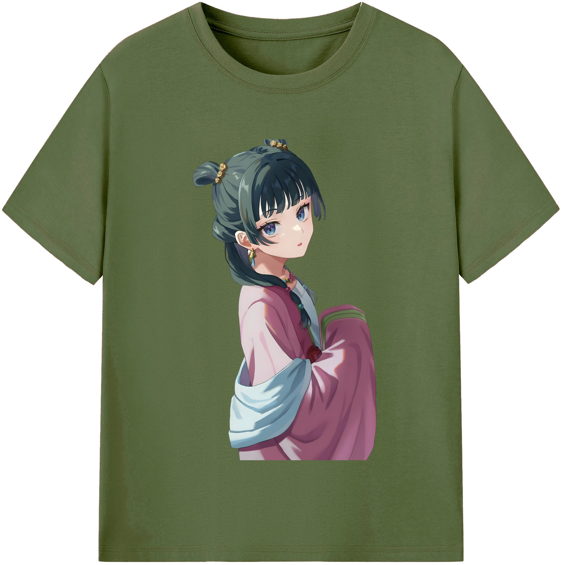 （画像用） 薬屋のひとりごと The Apothecary Diaries 綿100％半袖Tシャツ（フロントプリント）
